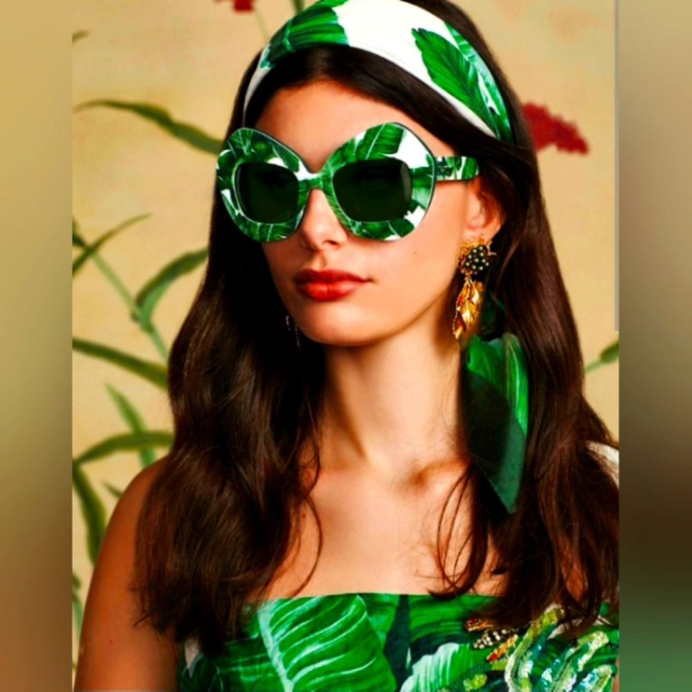 🔥 DOLCE & GABBANA BANANA LEAF SUNGLASSES 🔥